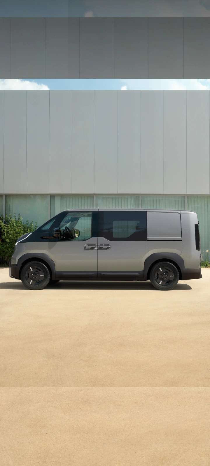 Seitenansicht des Kia PV5 Crew Van